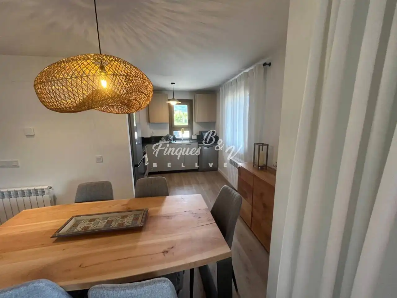 Esszimmer von Wohnungen zum Verkauf in Bellver de Cerdanya mit Klimaanlage, Heizung und Parkett