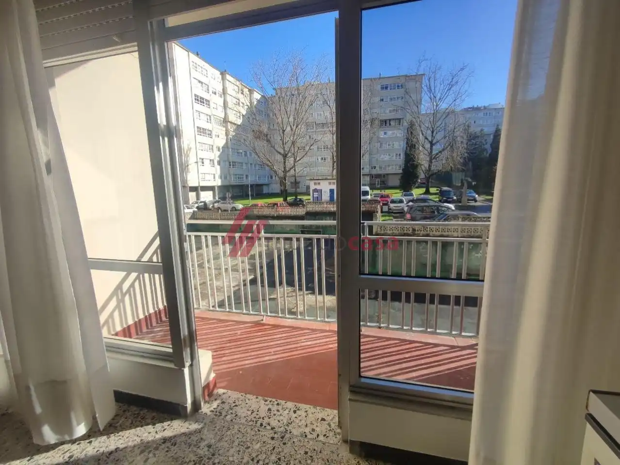 Balcony of Flat for rent in Ferrol  with Heating and Furnished