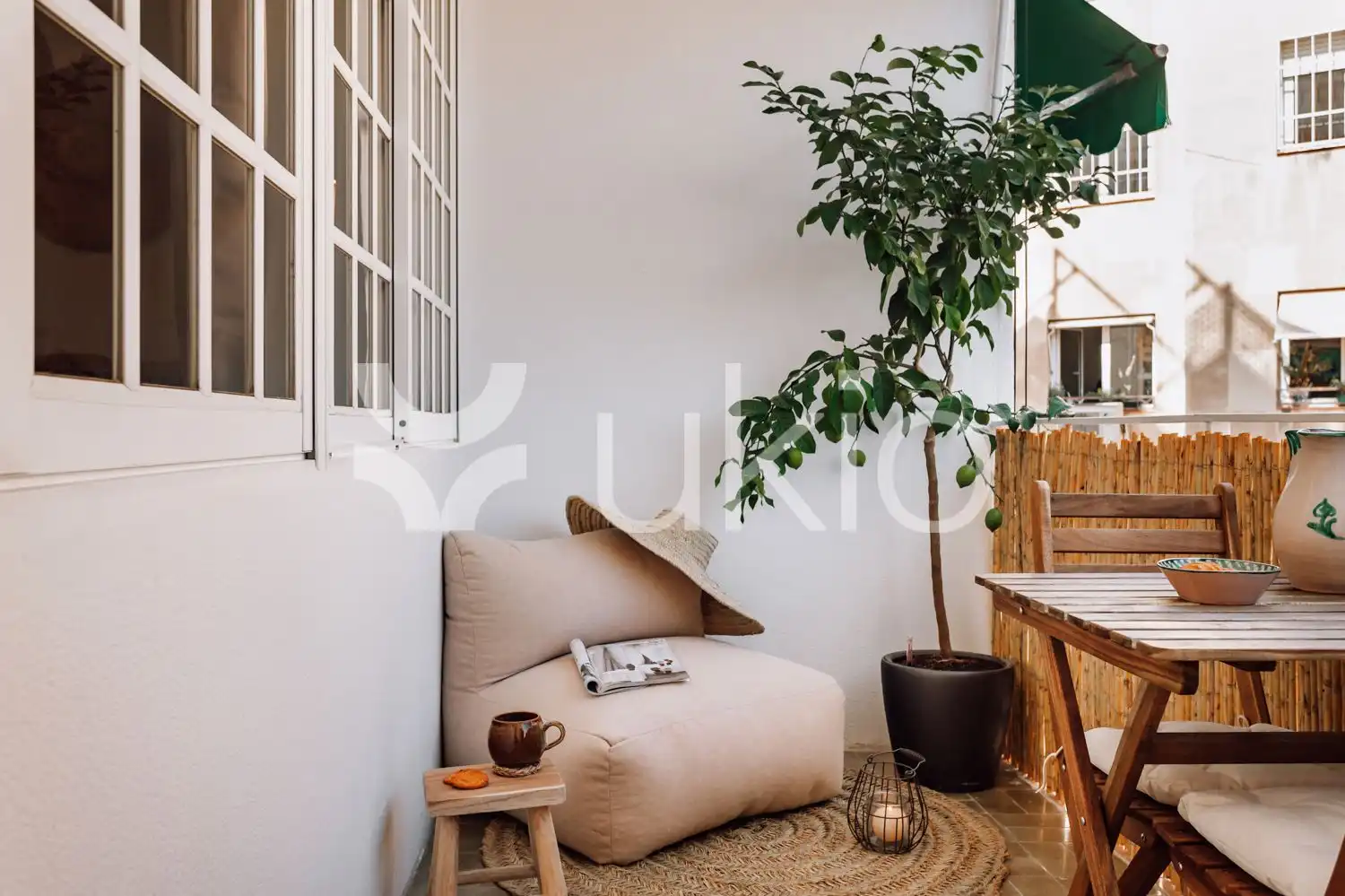 Terraza de Apartamento de alquiler en Barcelona con Aire acondicionado, Calefacción y Terraza
