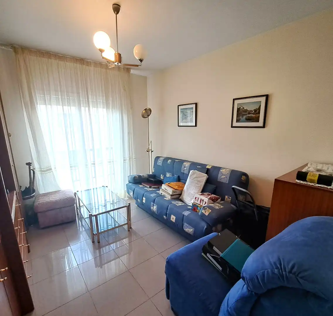Living room of Flat for rent in Terrassa  with Heating, Terrace and Furnished