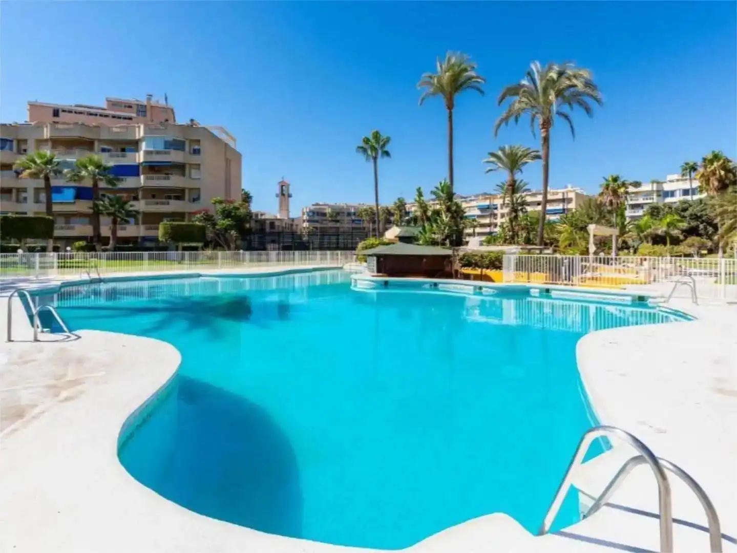 Swimming pool of Attic for rent in Torremolinos  with Air Conditioner, Private garden and Terrace