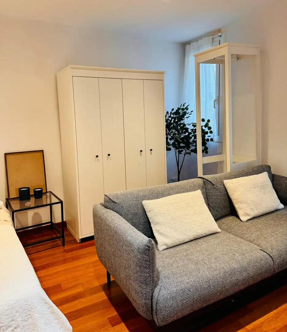 Wohnzimmer von Wohnung zur Miete in Barcelona mit Klimaanlage, Heizung und Möbliert