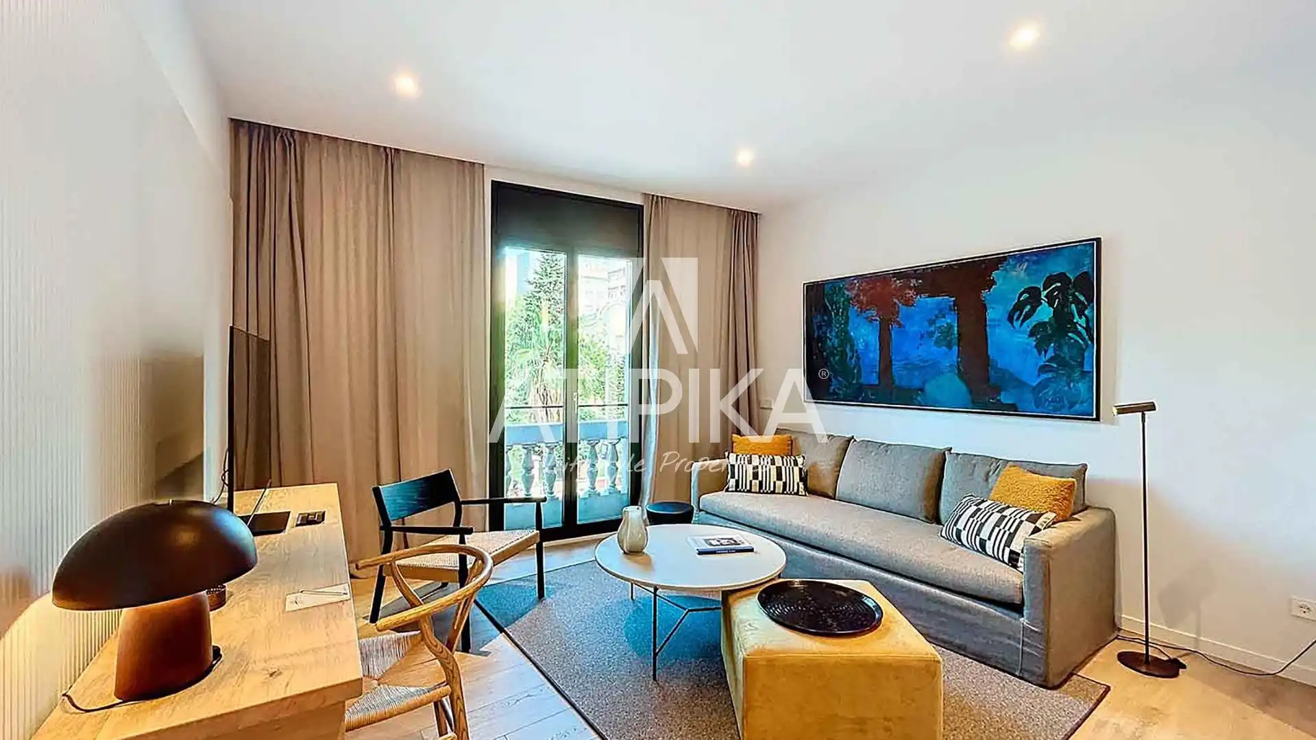 Living room of Flat for rent in  Barcelona Capital  with Furnished, Oven and Washing machine