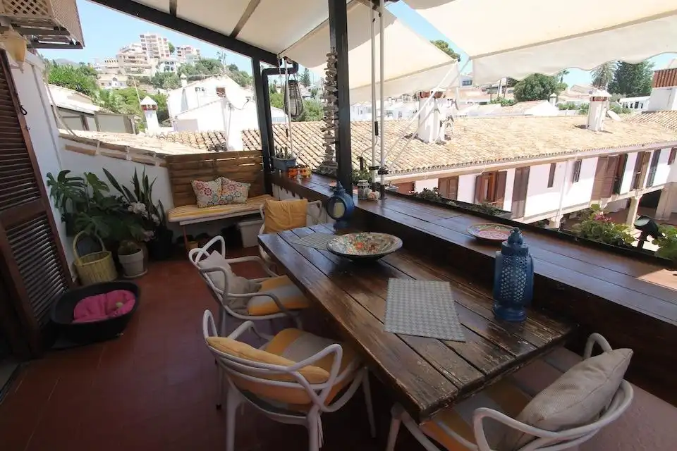 Terrace of Flat for sale in Benalmádena  with Heating, Private garden and Terrace