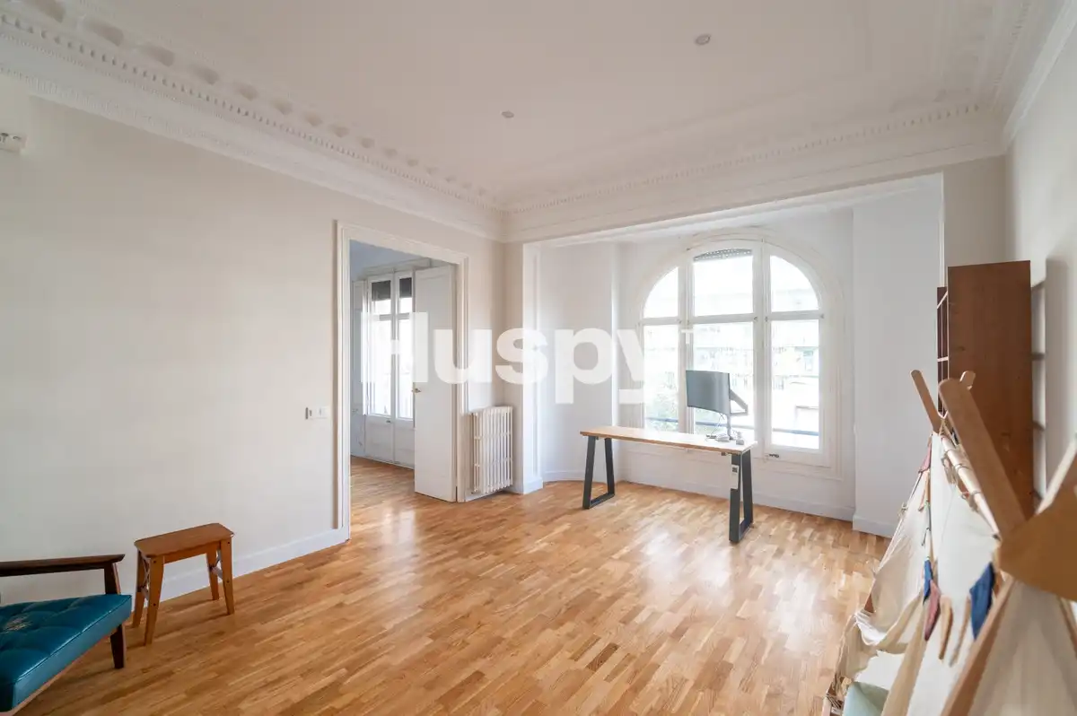 Living room of Flat for rent in Barcelona  with Air Conditioner, Heating and Furnished