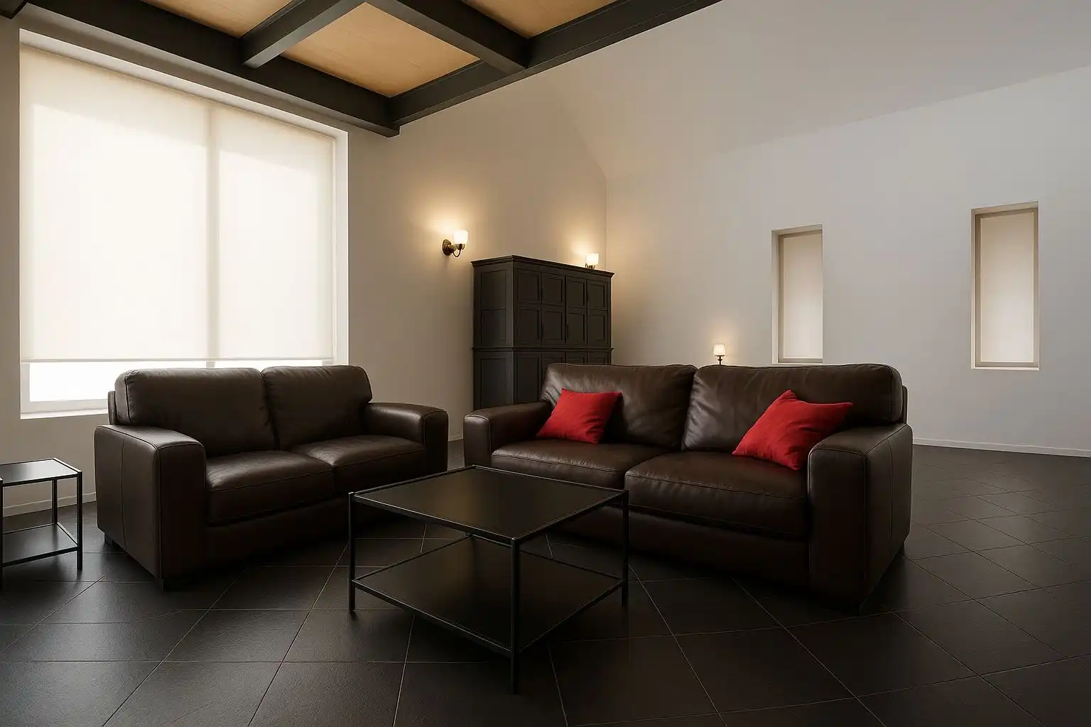Sala d'estar de Casa o xalet en venda en Fisterra amb Jardí privat, Moblat i Forn