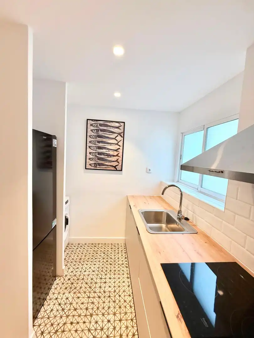 Cocina de Piso de alquiler en Valencia con Calefacción, Parquet y Amueblado