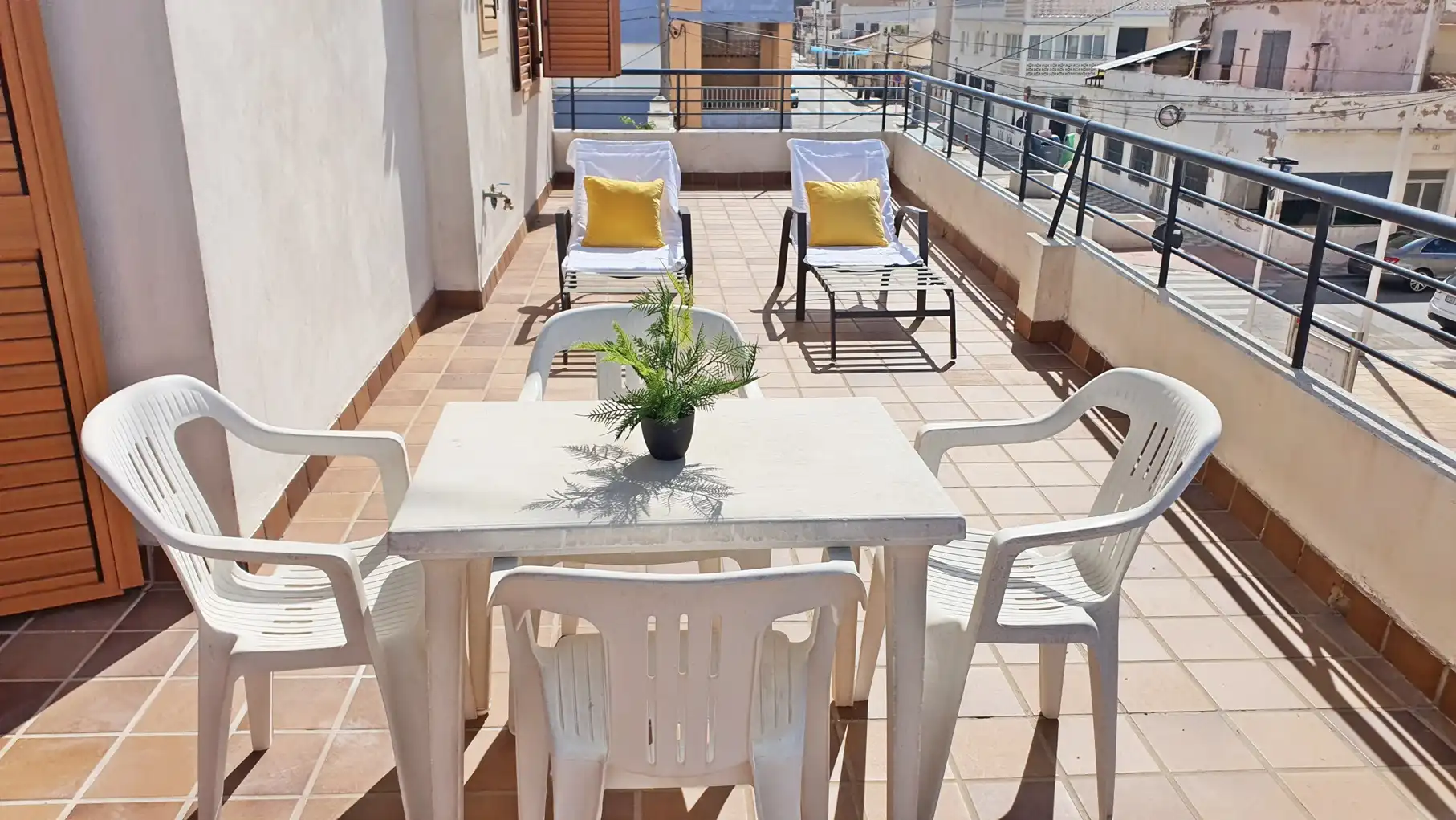 Terraza de Apartamento de alquiler en Miramar con Aire acondicionado, Terraza y Amueblado