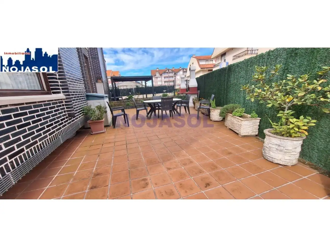Terrassa de Apartament de lloguer en Noja amb Calefacció, Jardí privat i Terrassa