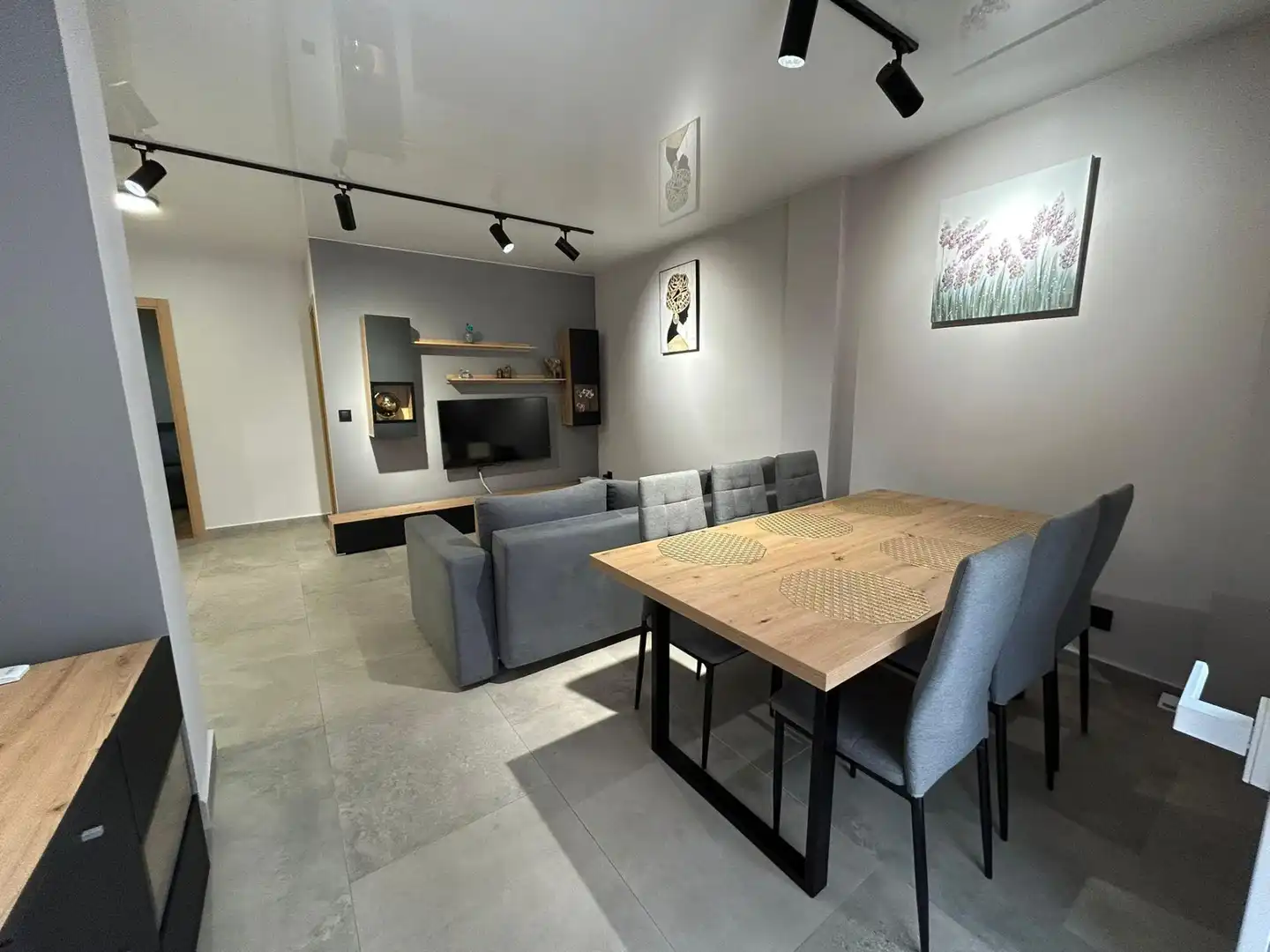 Sala de estar de Apartamento en venta en Torrevieja con Aire acondicionado, Amueblado y Balcón