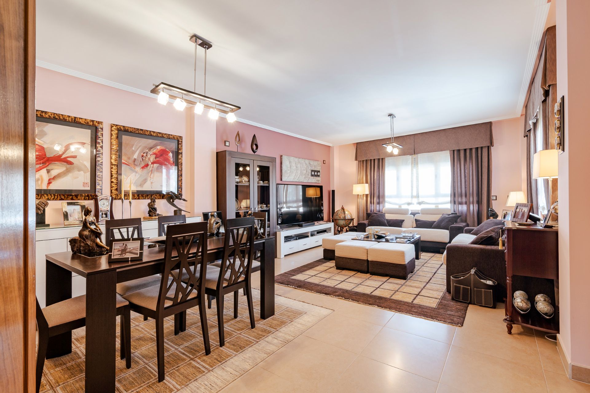 Living room of Single-family semi-detached for sale in Meco  with Air Conditioner, Heating and Swimming Pool