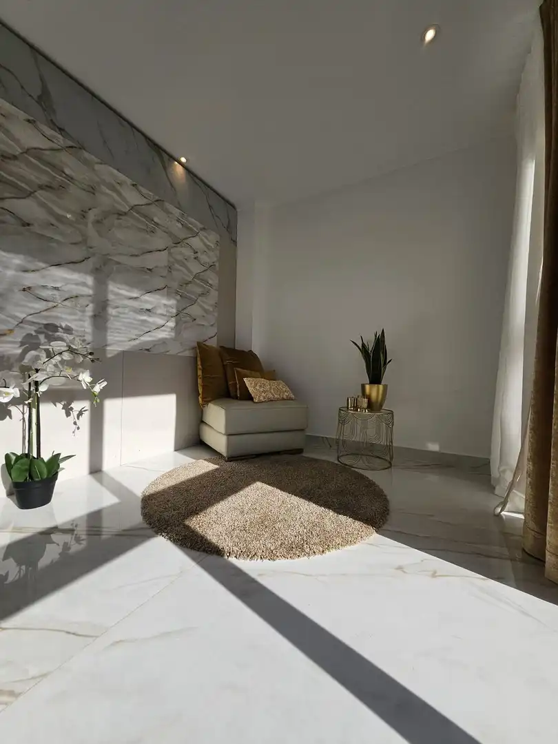 Sala de estar de Finca rústica de alquiler en Estepona con Piscina