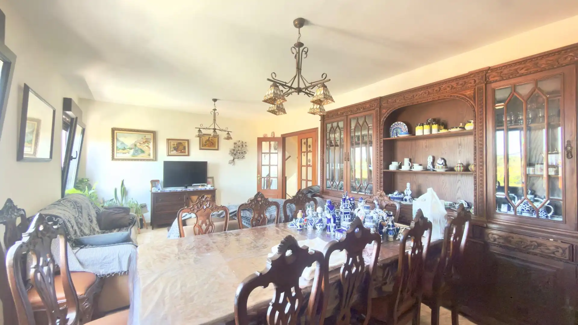 Dining room of Houses for sale in Ribeira  with Heating, Private garden and Terrace