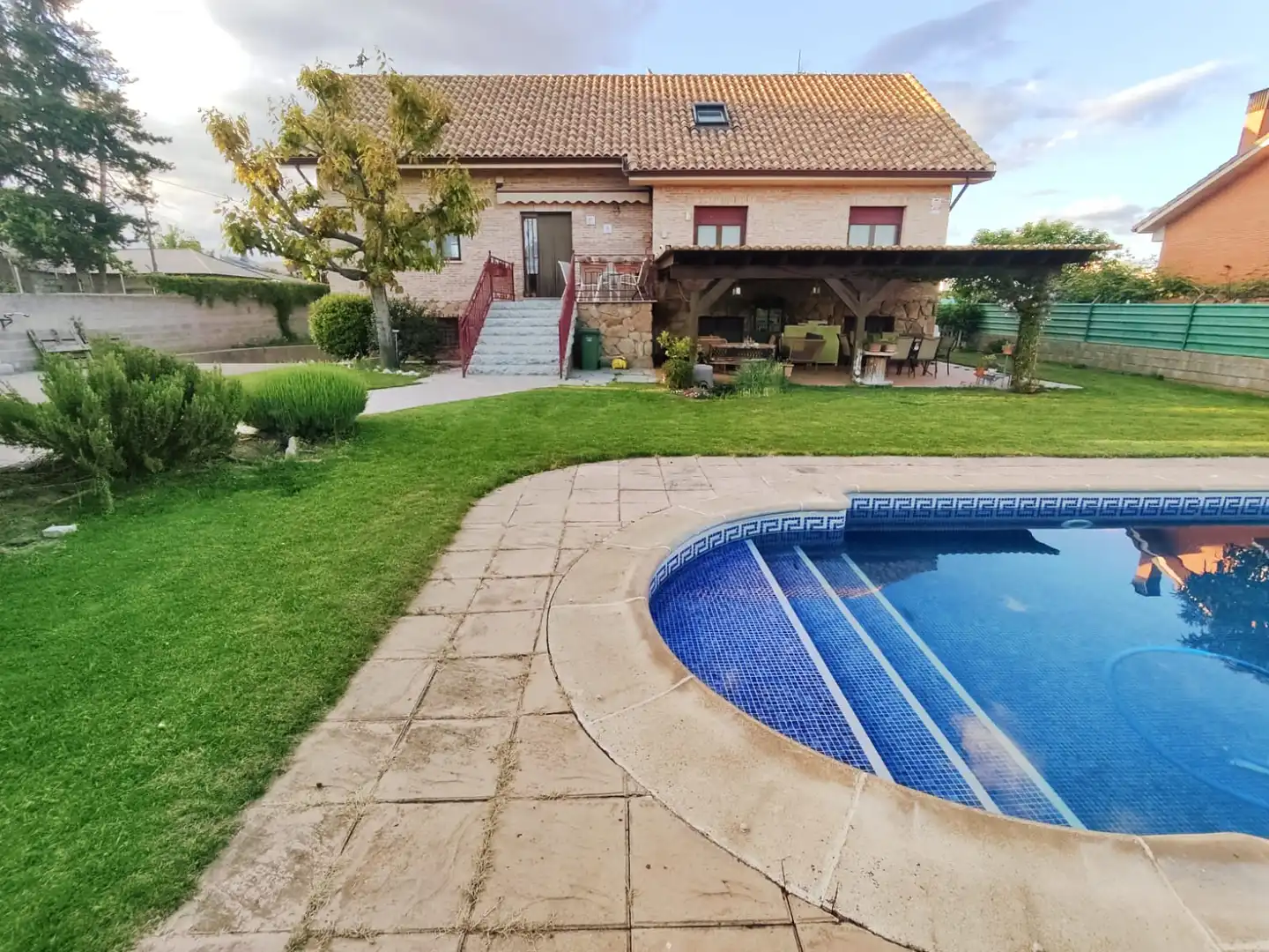 Swimming pool of Houses for sale in Guadarrama  with Heating, Private garden and Storage room