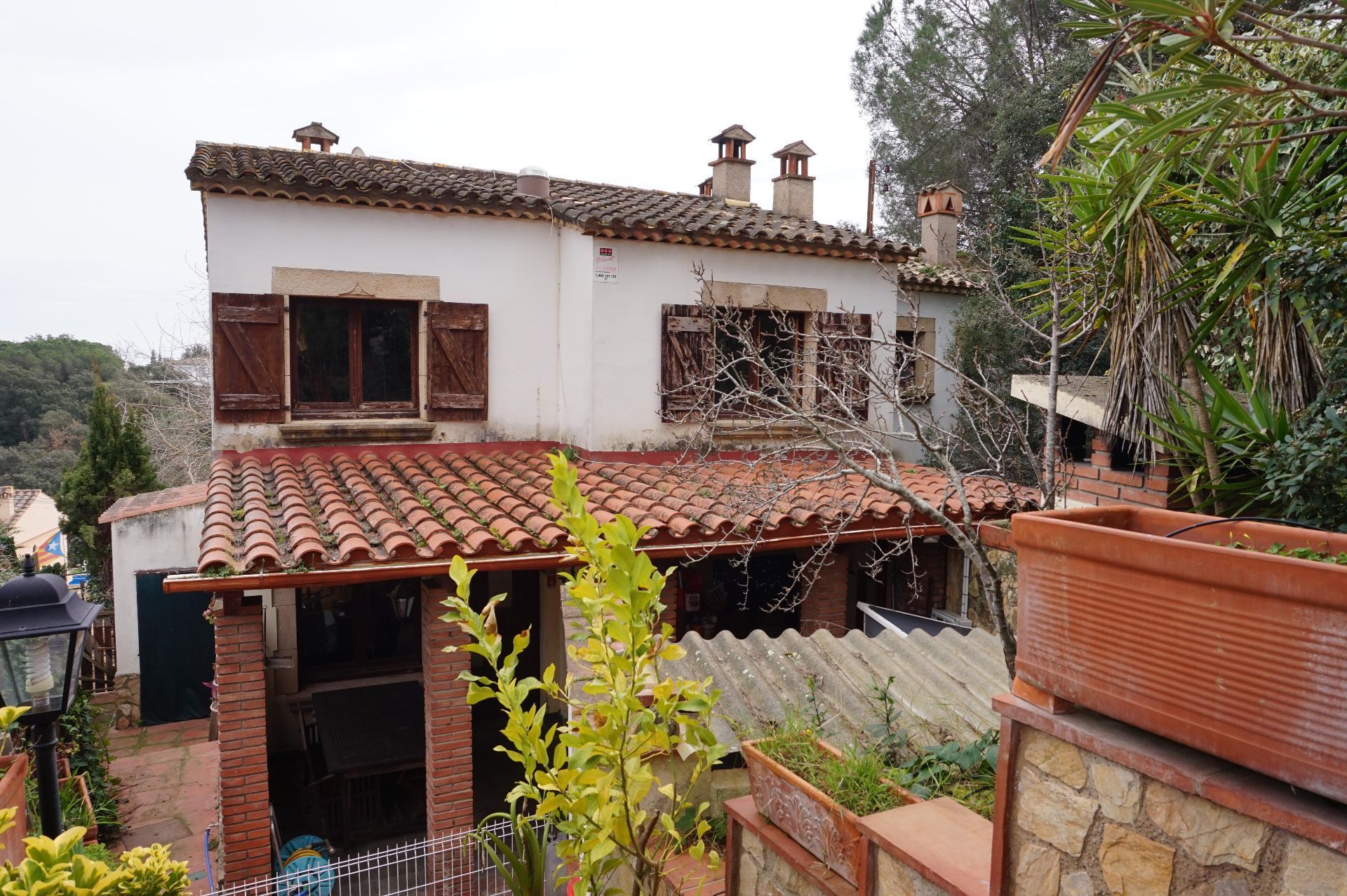 Vista exterior de Casa o xalet en venda en Santa Cristina d'Aro amb Terrassa