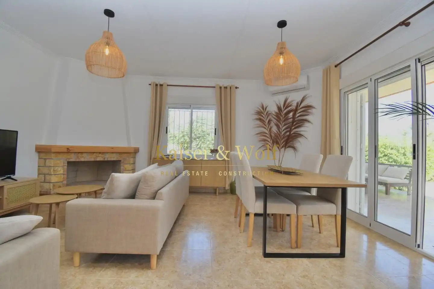 Living room of Houses for sale in Elche / Elx  with Air Conditioner, Private garden and Terrace