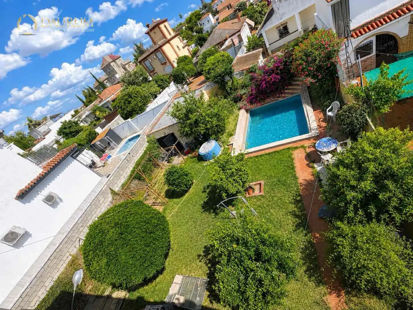 Jardín de Casa o chalet en venta en Mairena del Aljarafe con Aire acondicionado, Calefacción y Terraza