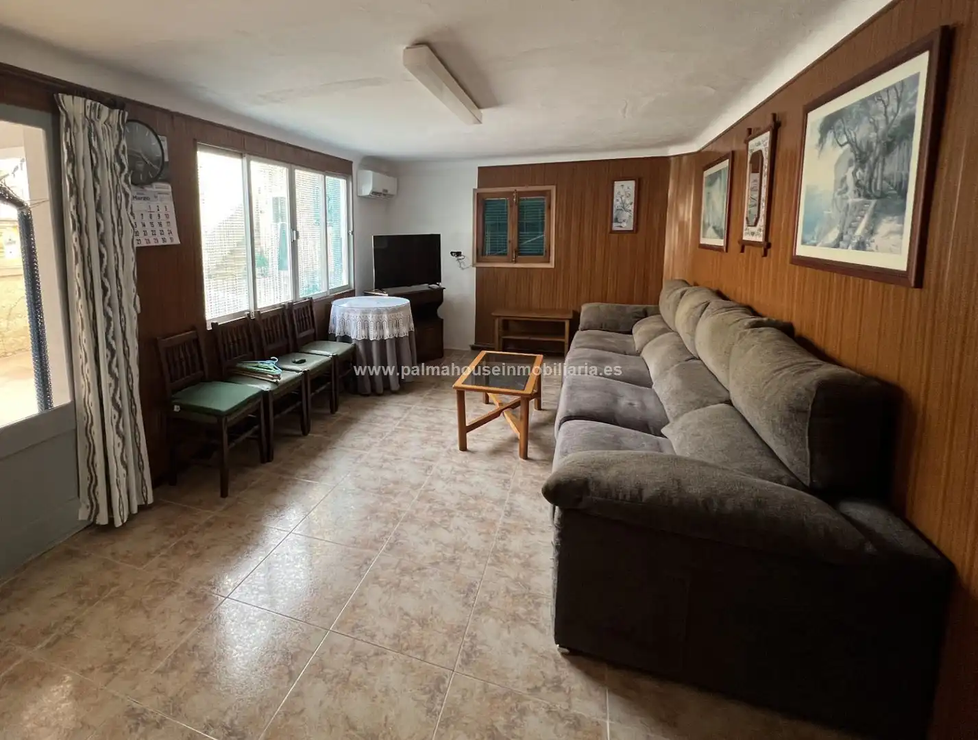 Wohnzimmer von Haus oder Chalet zur Miete in Artà mit Klimaanlage, Terrasse und Fernseher