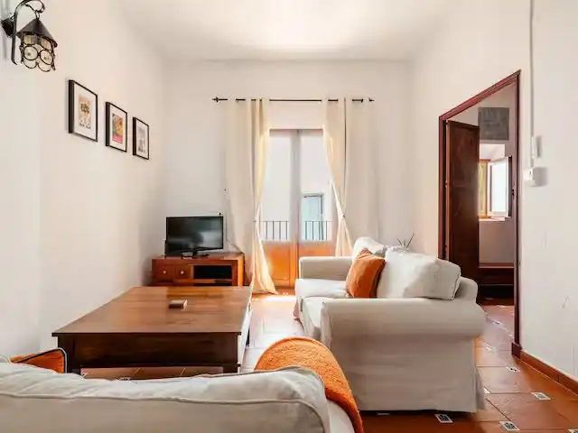 Living room of Flat for rent in Algar de Palància  with Heating, Terrace and Furnished
