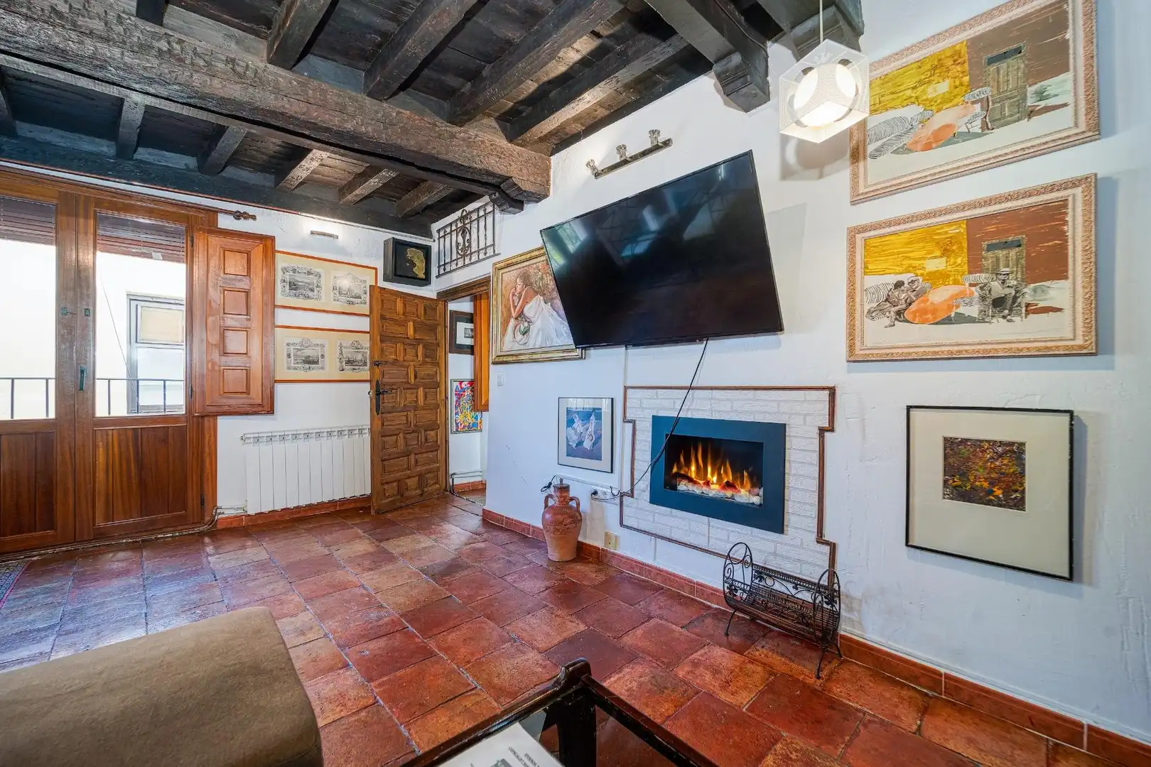 Wohnzimmer von Wohnungen zum Verkauf in Cuenca mit Heizung, Abstellraum und Möbliert