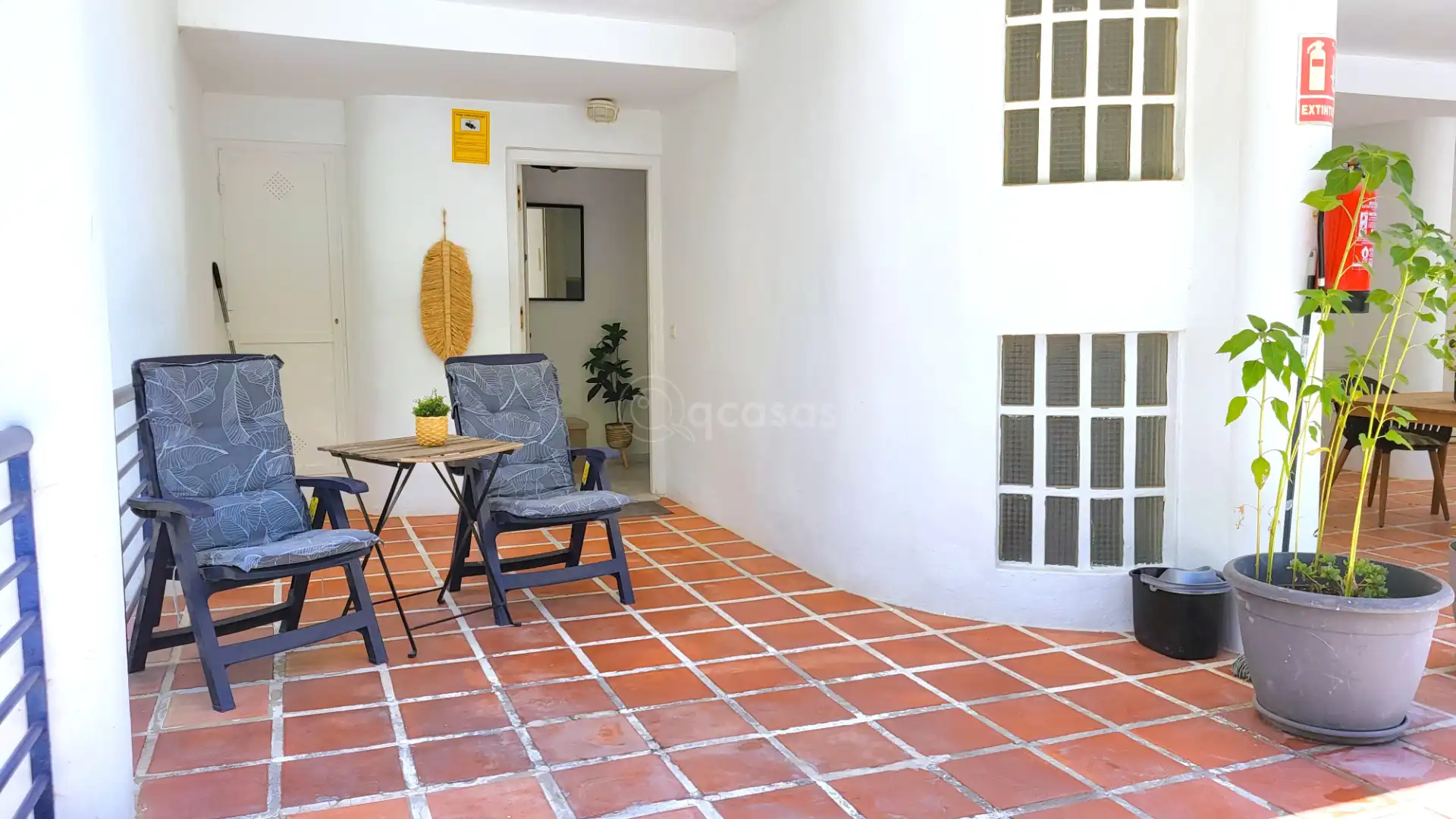 Terrasse von Einfamilien-Reihenhaus zum Verkauf in Mijas mit Klimaanlage, Heizung und Terrasse