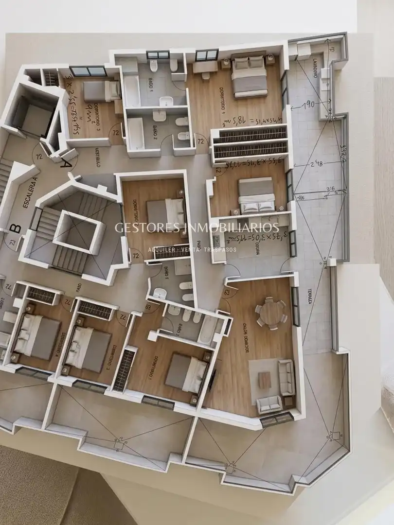 Dachboden zum Verkauf in Ibi mit Klimaanlage, Heizung und Terrasse