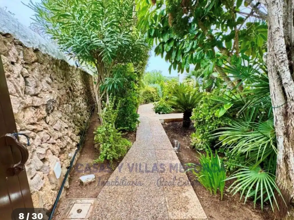Vista exterior de Finca rústica en venda en Sant Lluís amb Jardí privat, Terrassa i Piscina