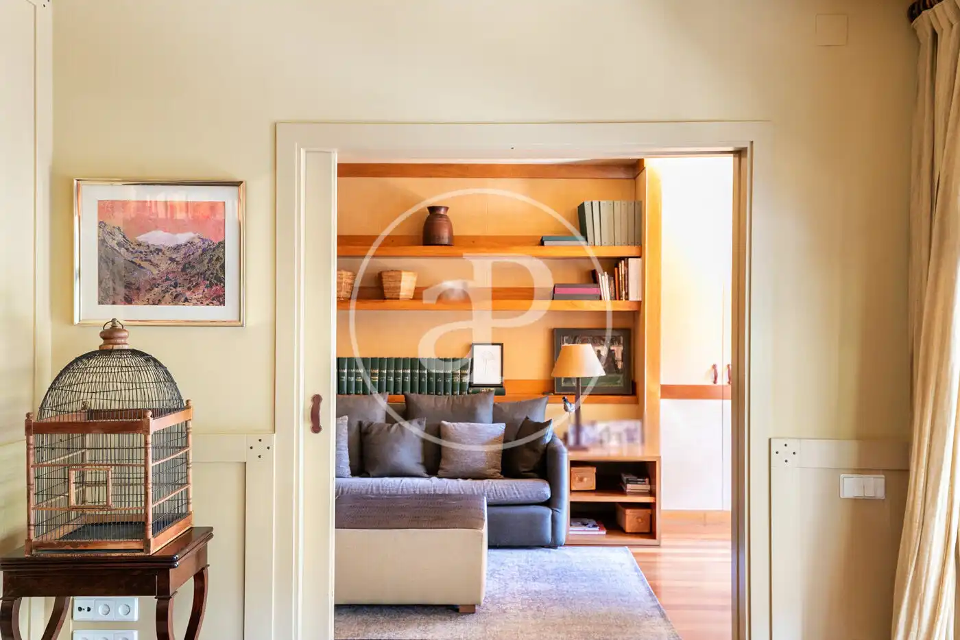 Sala de estar de Piso en venta en Barcelona con Aire acondicionado, Calefacción y Jardín privado