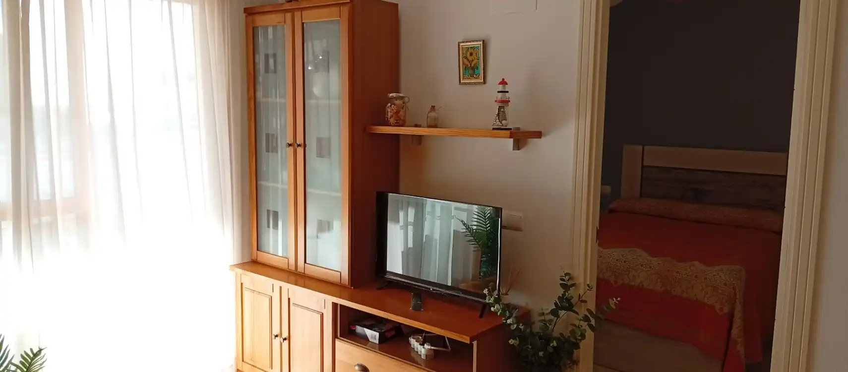 Sala de estar de Apartamento en venta en Calpe / Calp con Aire acondicionado, Calefacción y Jardín privado