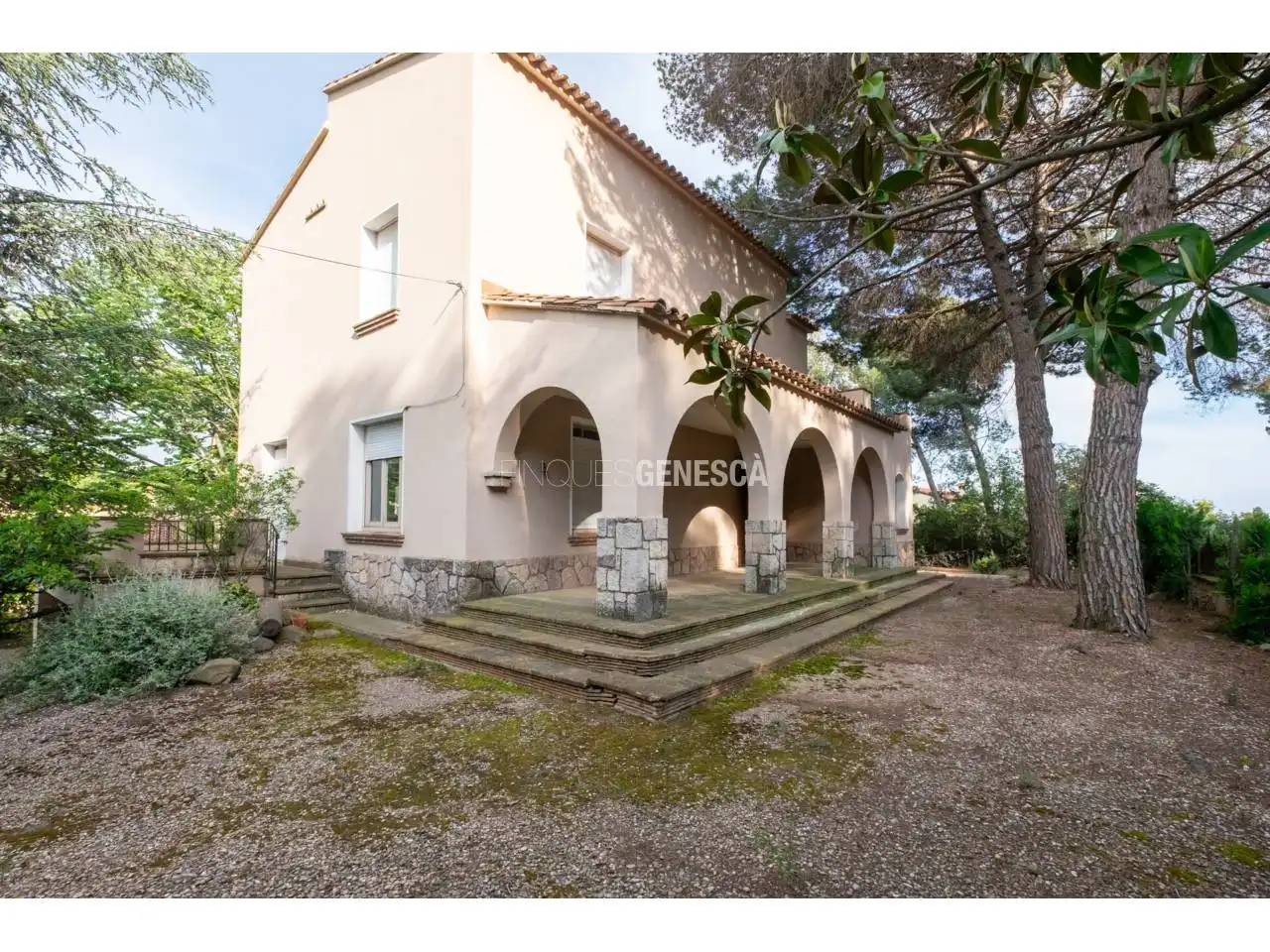 Vista exterior de Casa o chalet en venta en Matadepera con Jardín privado y Piscina