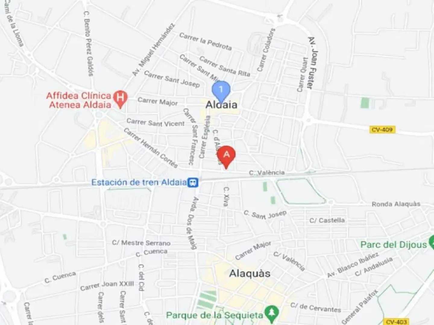 Vista exterior de Pis en venda en Aldaia