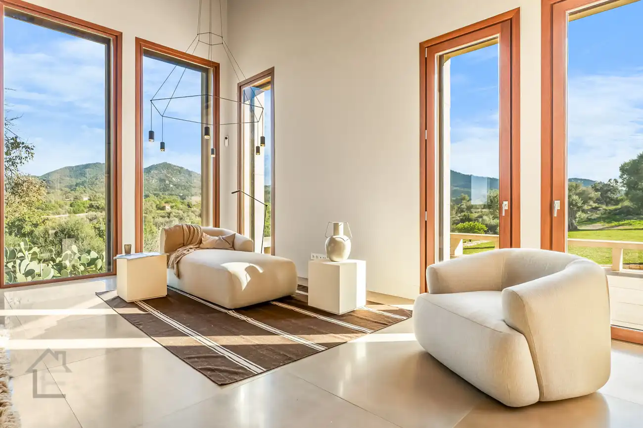 Sala d'estar de Finca rústica en venda en Felanitx amb Aire condicionat, Calefacció i Terrassa