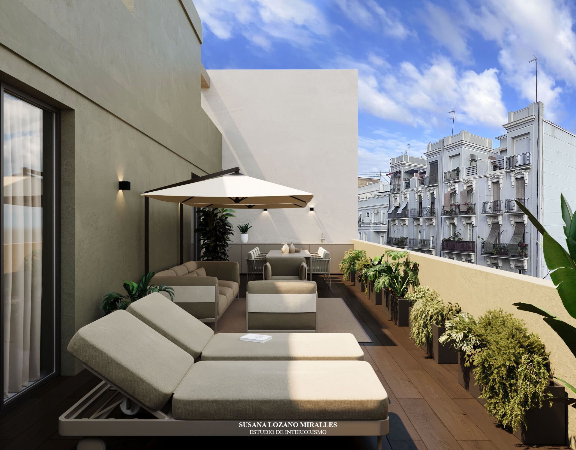 Terraza de Ático en venta en  Valencia Capital con Aire acondicionado, Calefacción y Parquet
