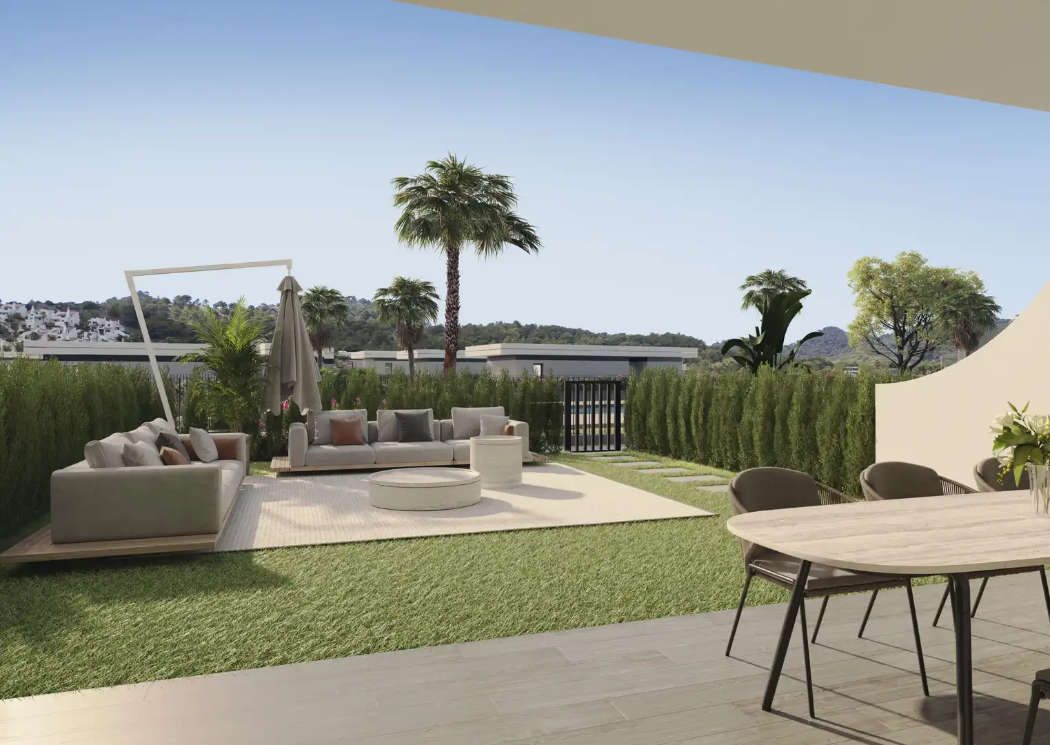 Terraza de Apartamento en venta en Cartagena con Aire acondicionado, Calefacción y Jardín privado