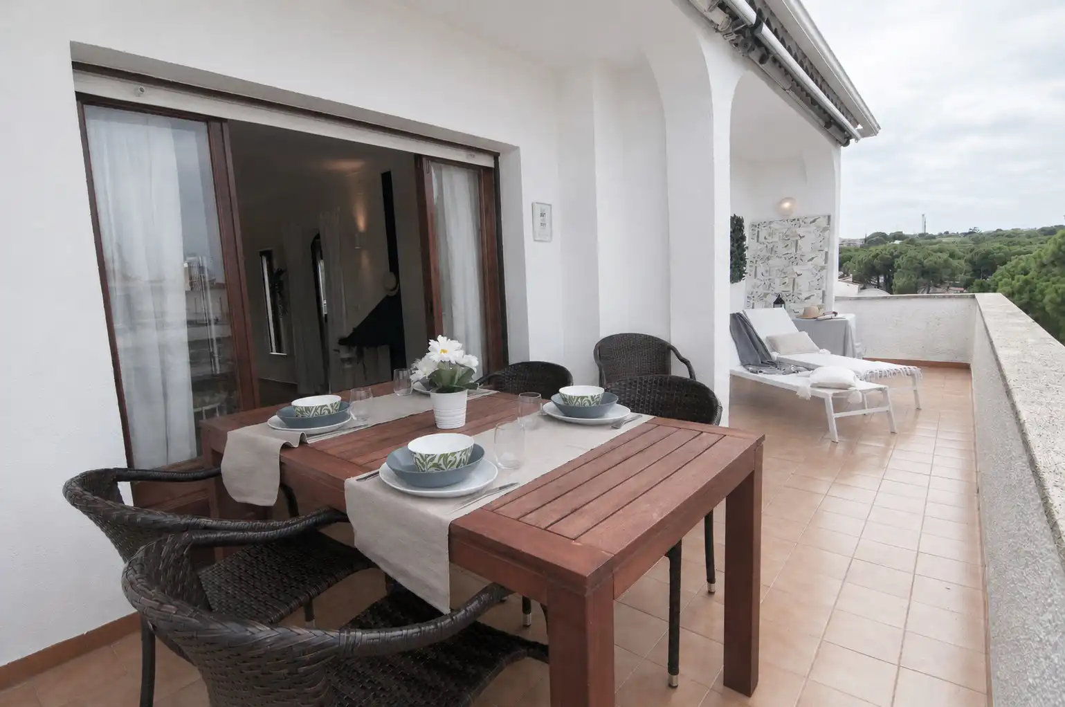 Terraza de Ático en venta en L'Escala con Calefacción, Terraza y Amueblado