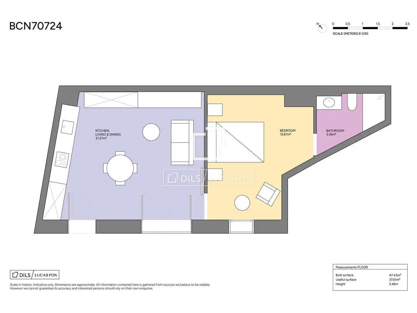 Piso en venta en Barcelona con Aire acondicionado, Calefacción y Parquet