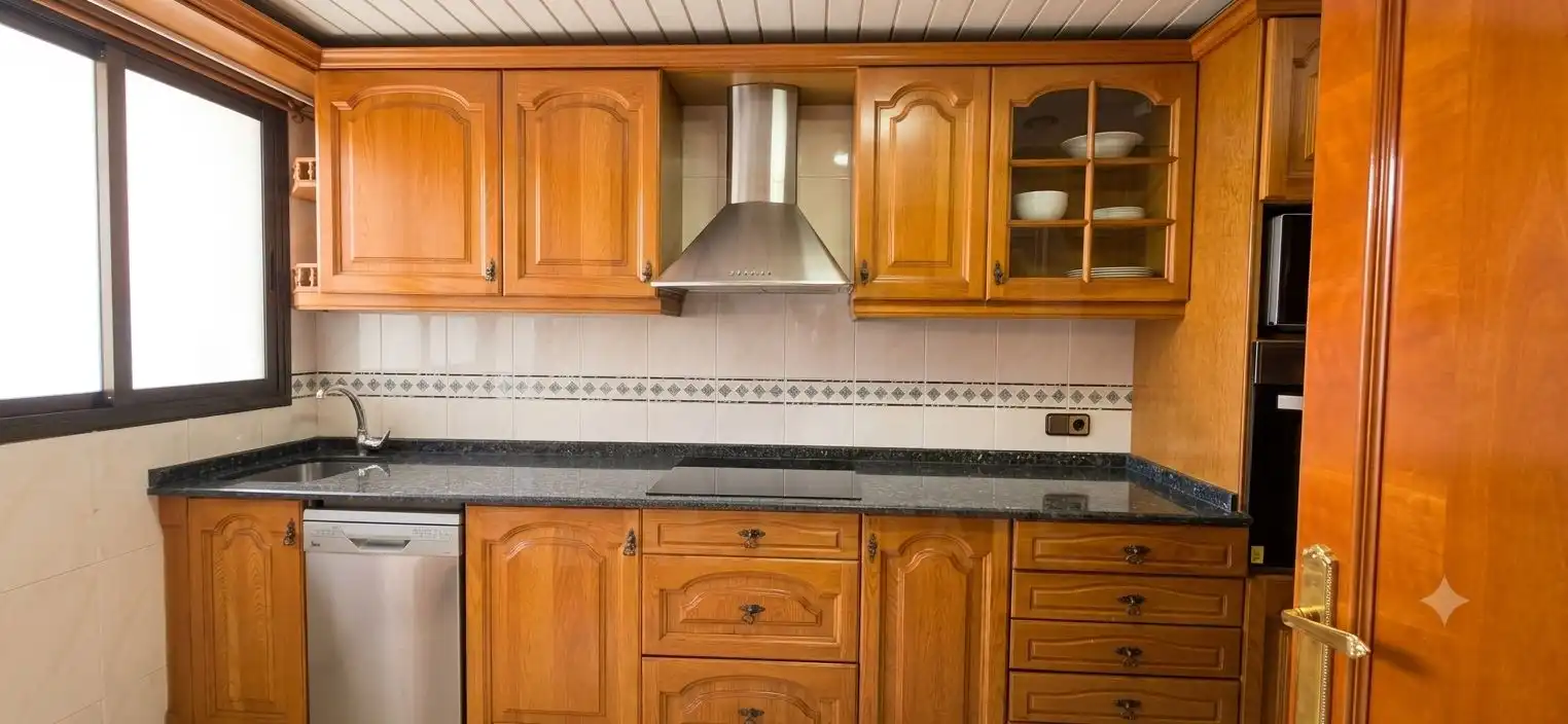 Kitchen of Flat for sale in Barcelona  with Air Conditioner and Heating