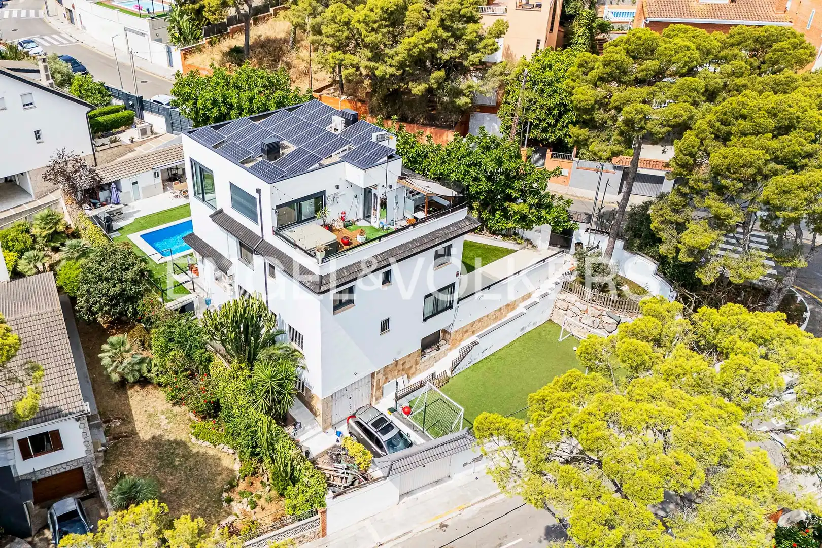 Exterior view of Houses for sale in Castelldefels  with Air Conditioner, Heating and Swimming Pool