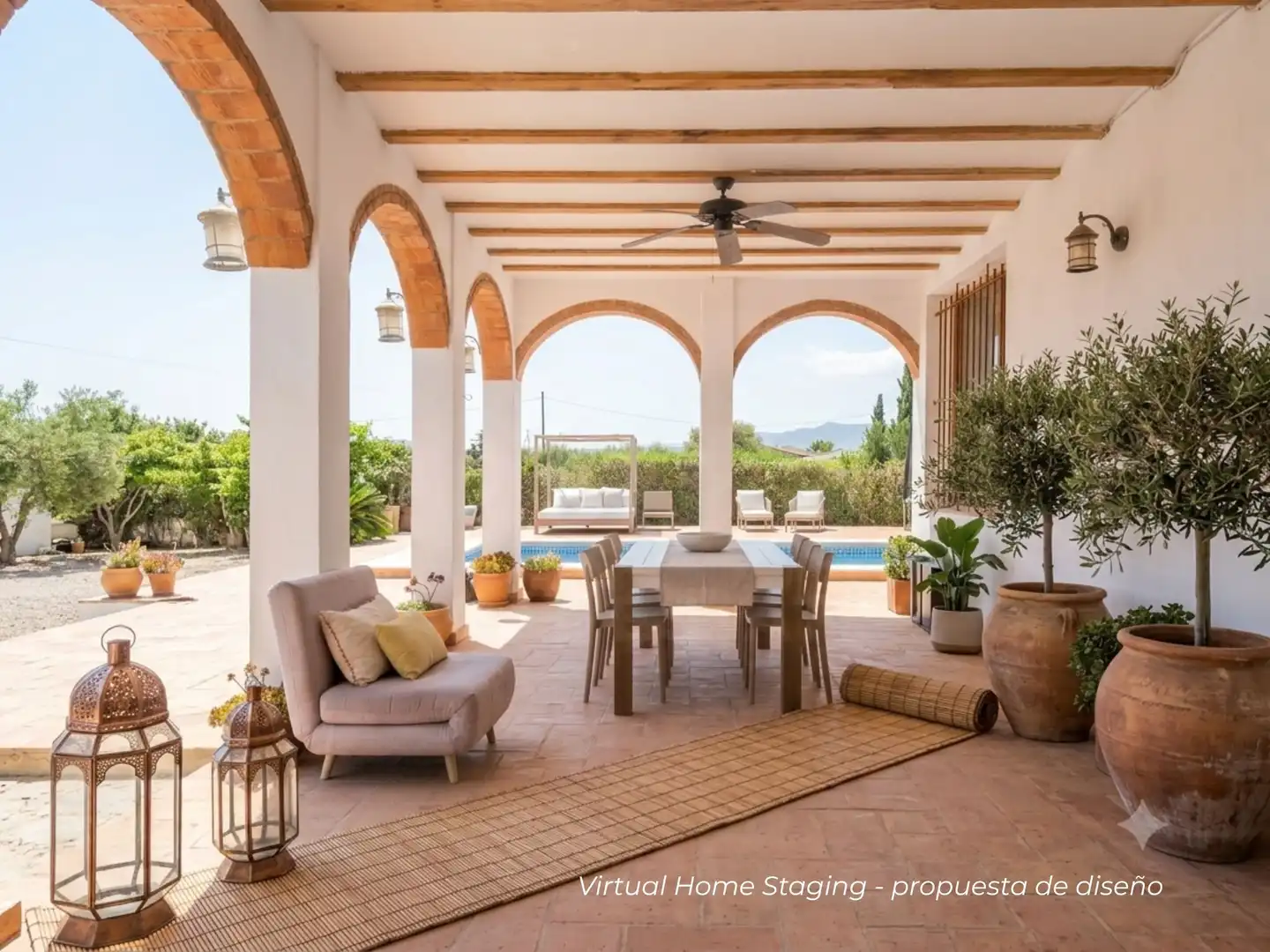 Casa rústica con piscina en venta en Montbrió del Camp