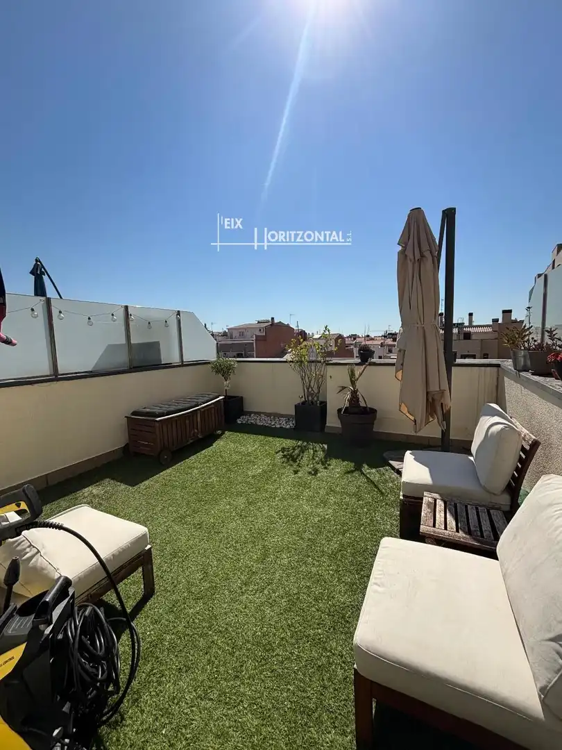 Terrassa de Dúplex de lloguer en Sabadell amb Aire condicionat, Calefacció i Moblat