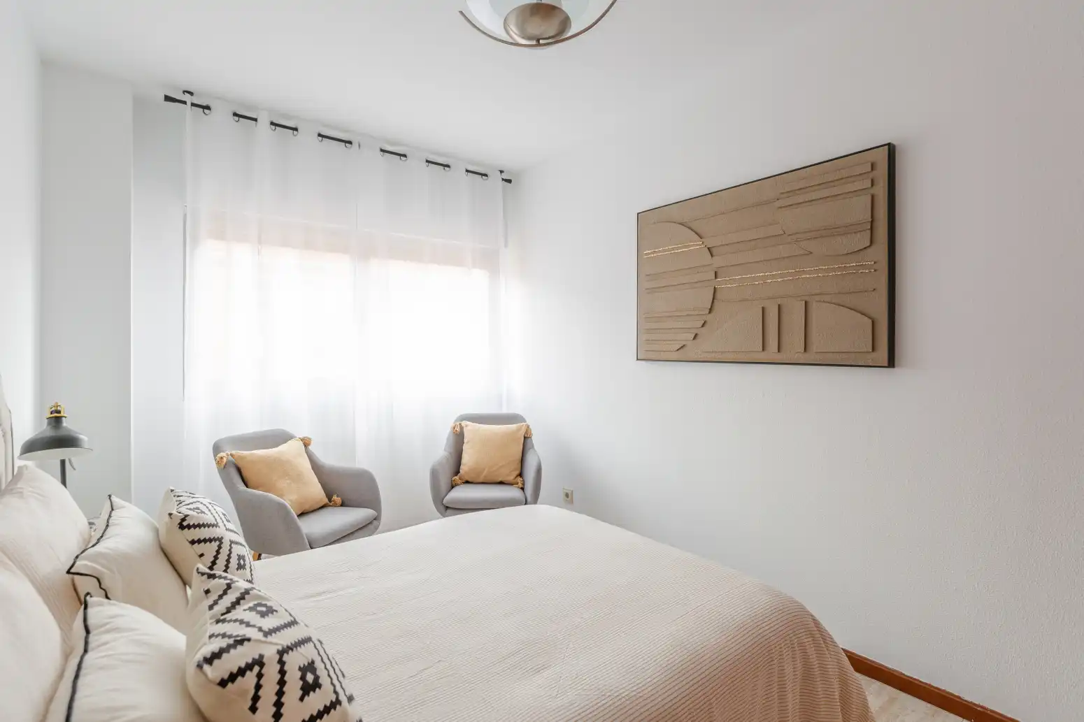 Bedroom of Flat for sale in  Pamplona / Iruña  with Heating, Terrace and Storage room