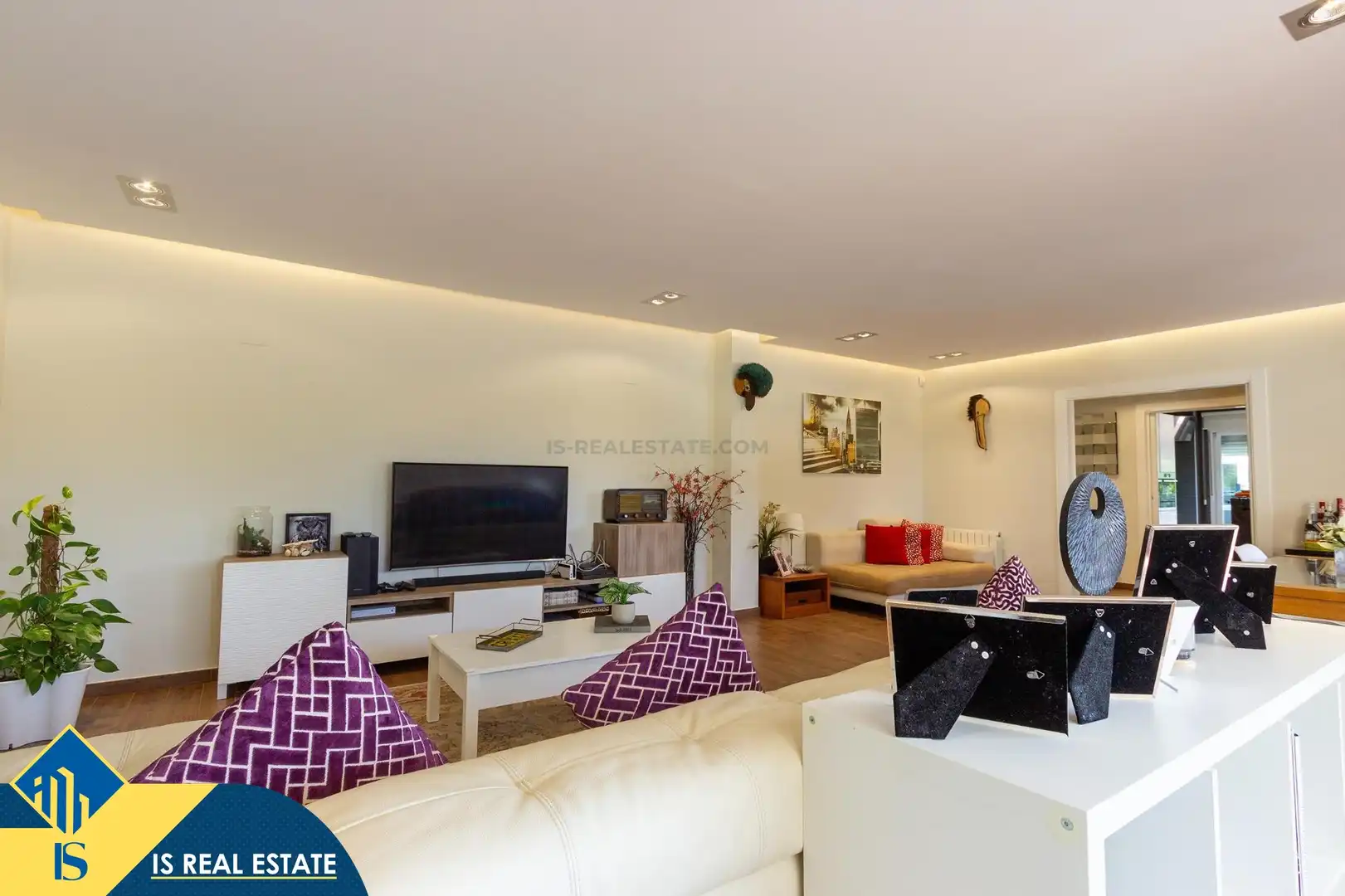 Sala d'estar de Casa o xalet en venda en Alicante / Alacant amb Terrassa, Piscina i Moblat