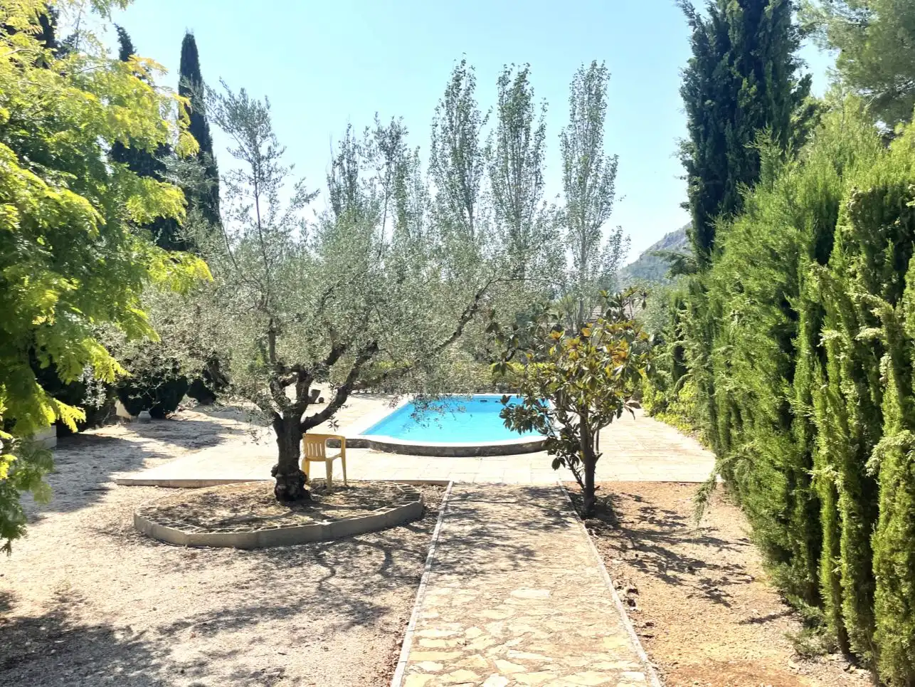 Jardí de Casa o xalet en venda en Cocentaina amb Aire condicionat, Terrassa i Piscina