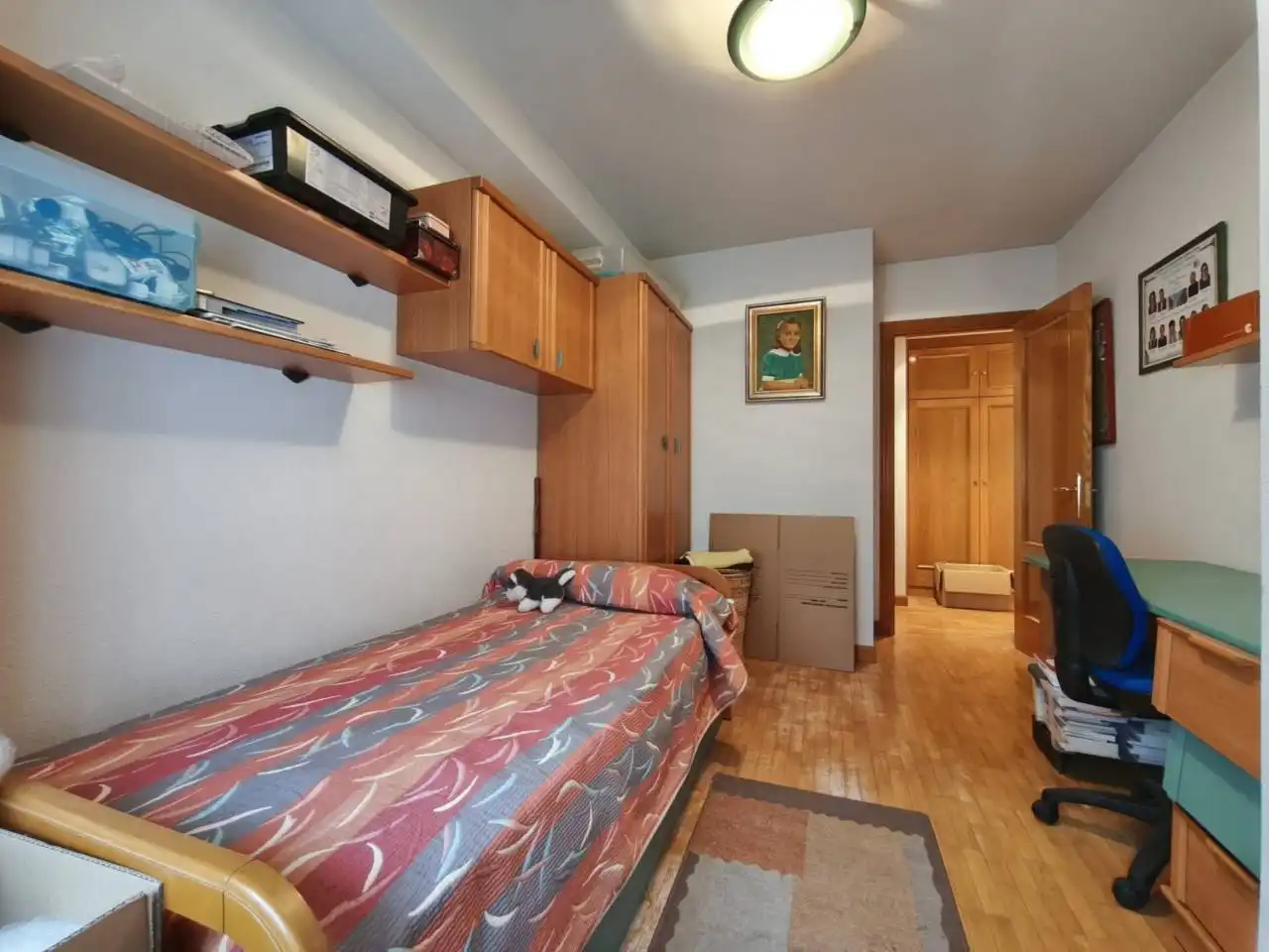 Bedroom of Flat for sale in Burgos  with Heating, Parquet flooring and Terrace