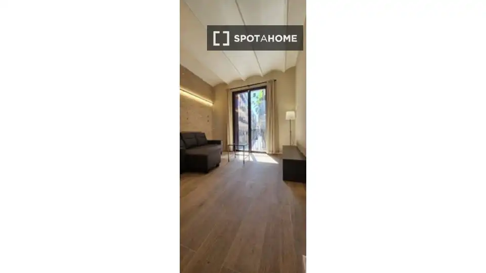 Living room of Flat for rent in Barcelona  with Air Conditioner, Heating and Furnished