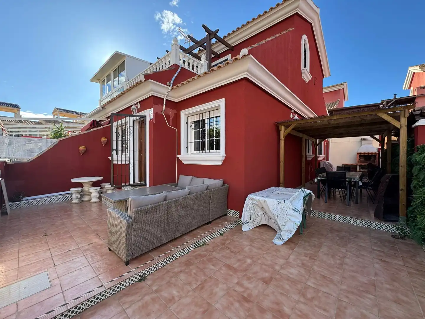 Terrassa de Casa adosada en venda en Orihuela amb Aire condicionat, Jardí privat i Terrassa