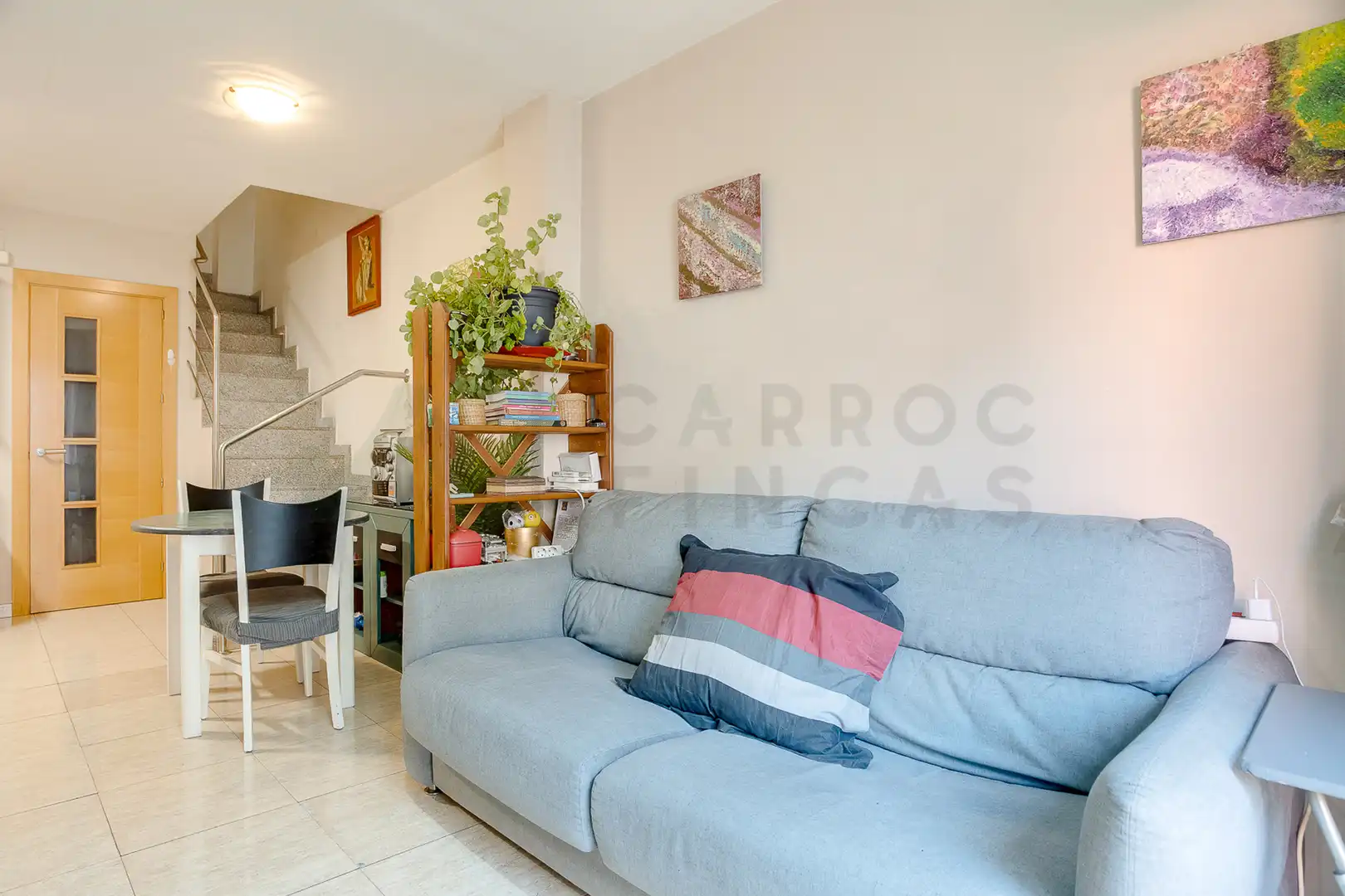 Living room of Duplexes for sale in Canovelles  with Terrace, Furnished and Balcony