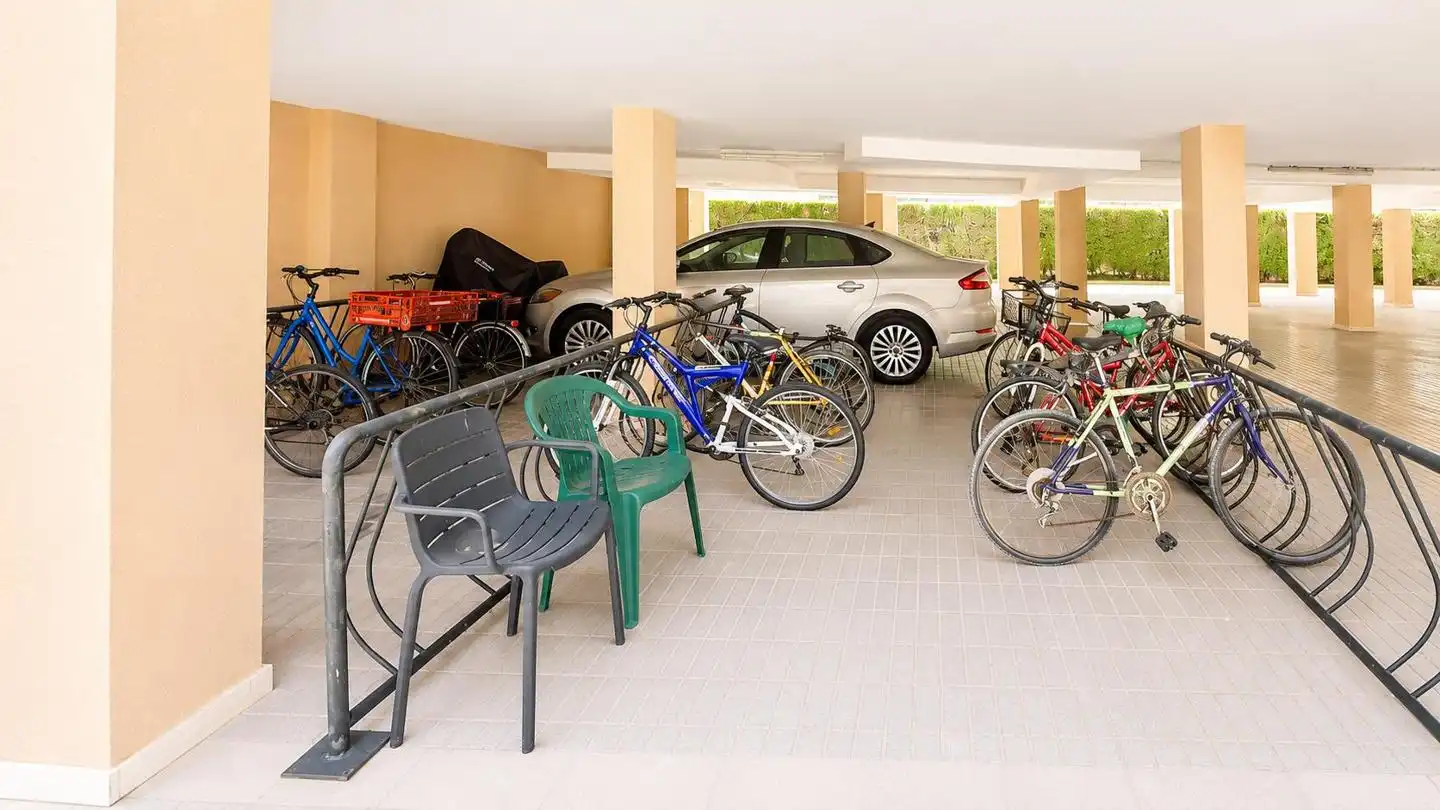 Parking of Flat for sale in Santa Pola  with Terrace, Swimming Pool and Furnished