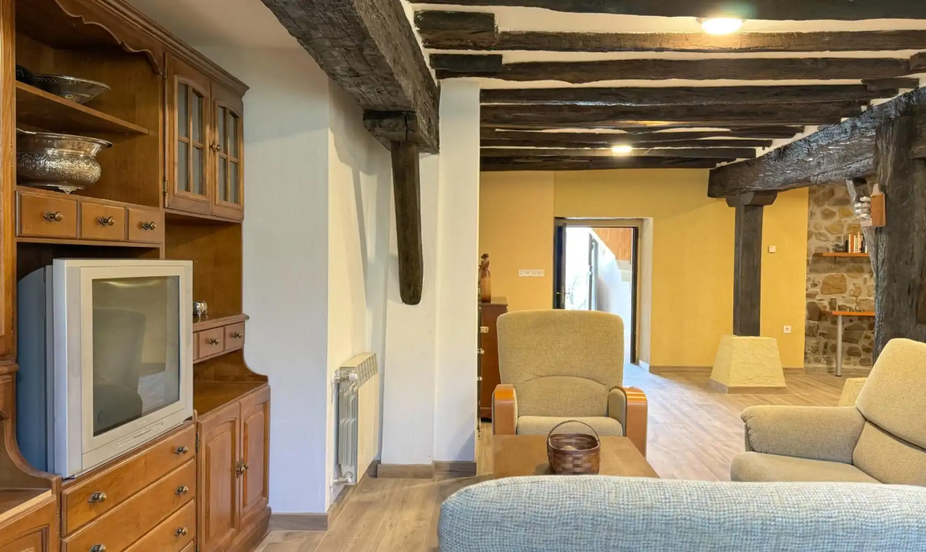 Sala de estar de Finca rústica en venta en Mendaro con Calefacción, Jardín privado y Terraza