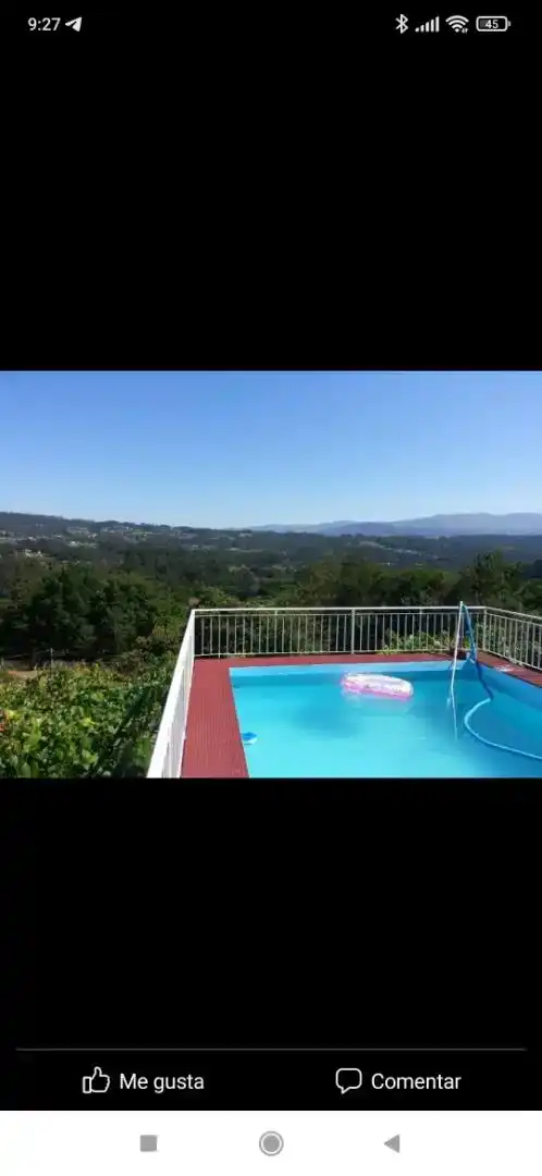Piscina de Casa adosada en venda en A Cañiza  